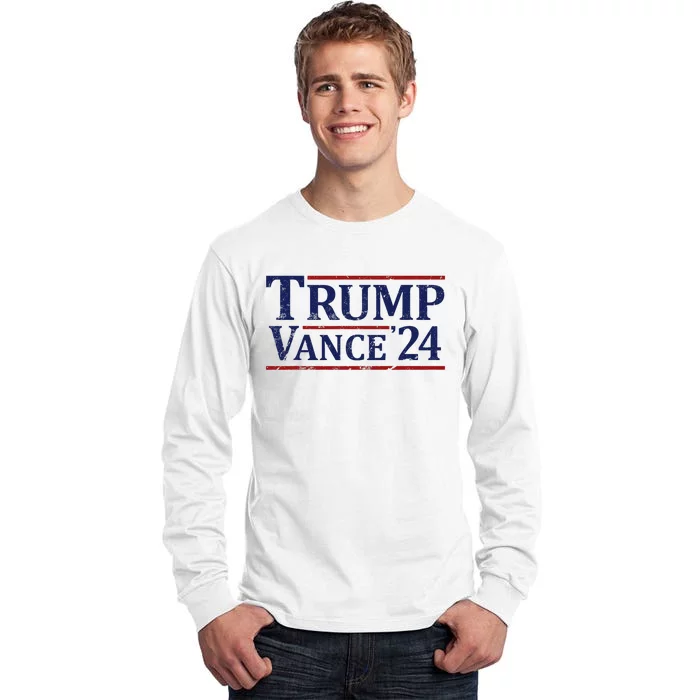 Trump Vance 24 Vintage 2024 Maga Tall Long Sleeve T-Shirt