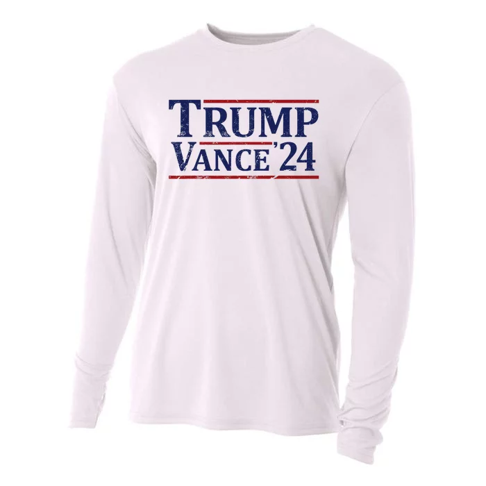 Trump Vance 24 Vintage 2024 Maga Cooling Performance Long Sleeve Crew