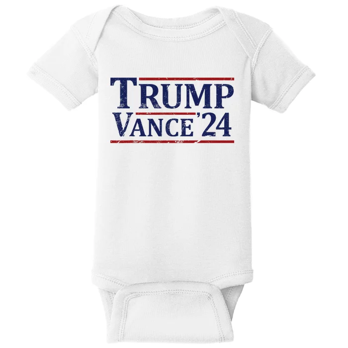 Trump Vance 24 Vintage 2024 Maga Baby Bodysuit