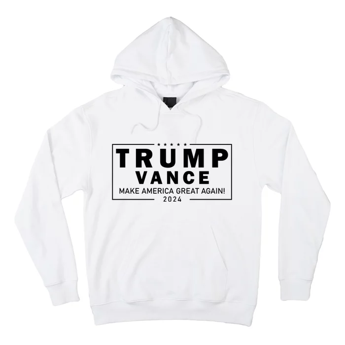 Trump Vance 2024 Make America Great Again Maga Blackout Logo Hoodie