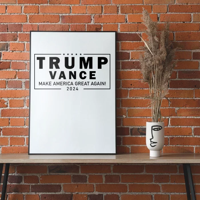 Trump Vance 2024 Make America Great Again Maga Blackout Logo Poster