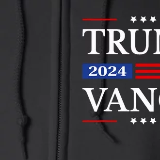 Trump Vance 2024 Donald Trump 2024 President Jd Vance J.D. Full Zip Hoodie