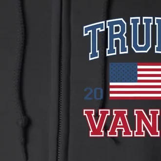 Trump Vance 2024 Donald Trump 2024 President Jd Vance J.D Full Zip Hoodie