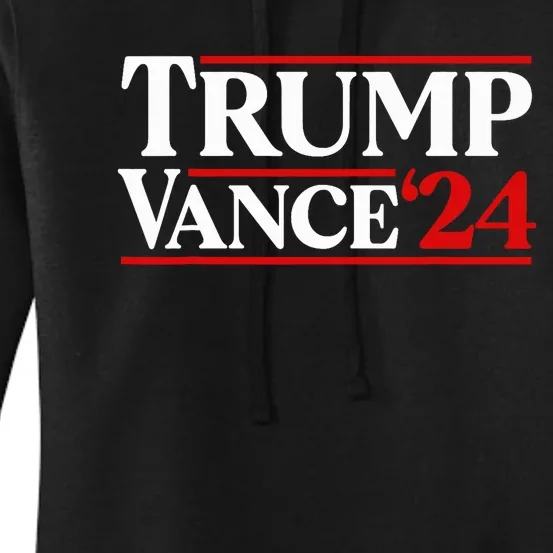 Trump Vance 2024 Donald Trump J.D. Vance For President Women's Pullover Hoodie