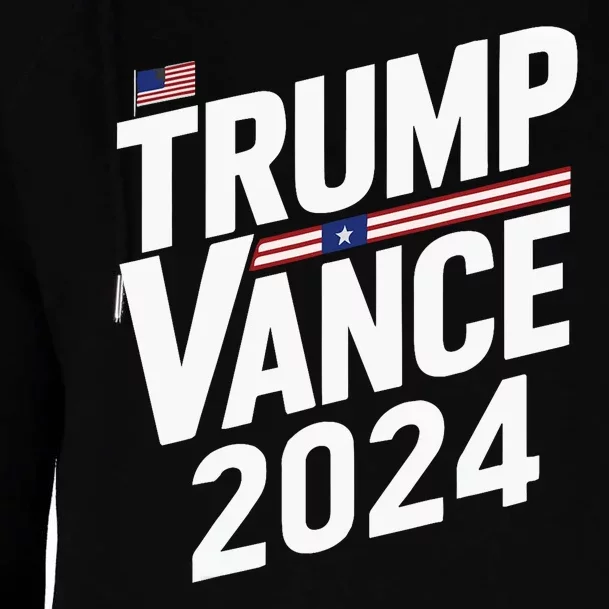 Trump Vance 2024 Donald Trump J.D. Vance For President Womens Funnel Neck Pullover Hood