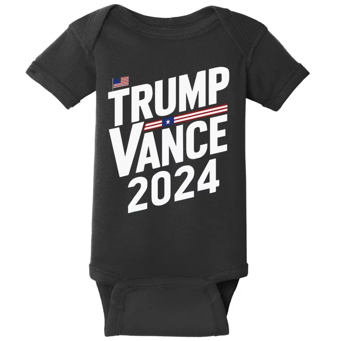 Trump Vance 2024 Donald Trump J.D. Vance For President Baby Bodysuit