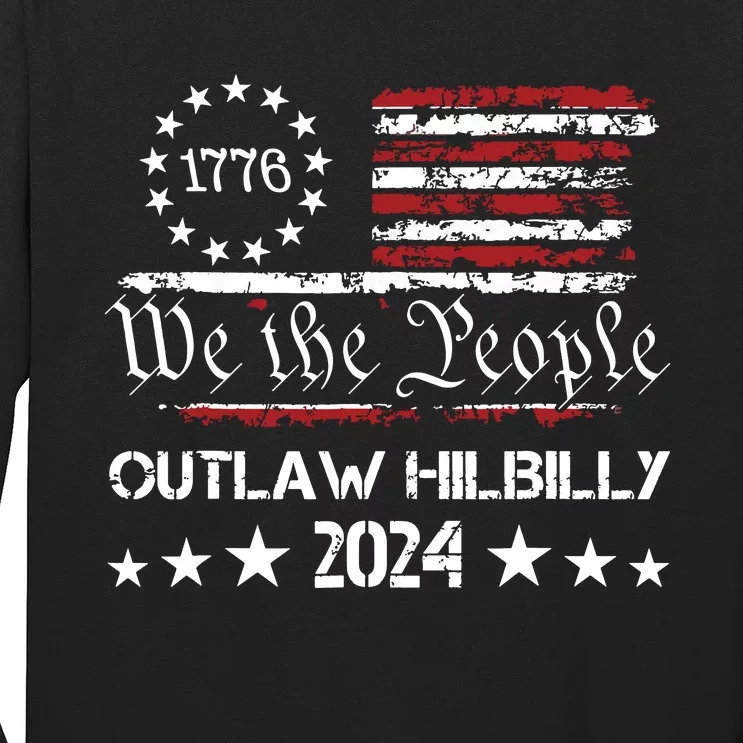 Trump Vance 2024 Donald Trump Jd Vance Outlaw Hillbilly Long Sleeve Shirt