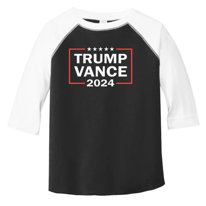 Trump Vance 2024 Donald Trump J.D. Vance For President Toddler Fine Jersey T-Shirt