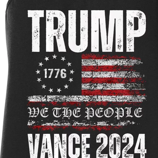 Trump Vance 2024 President Trump Supporter Re Election Women's Racerback Tank