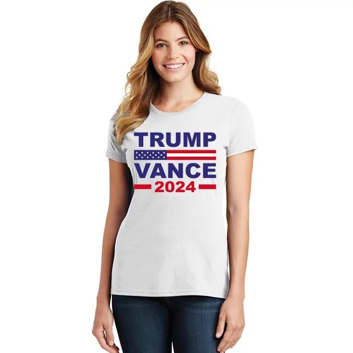 Trump Vance 2024 Donald Trump J.D. Vance For President Women's T-Shirt