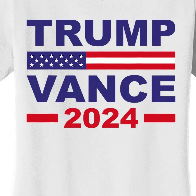 Trump Vance 2024 Donald Trump J.D. Vance For President Women's T-Shirt