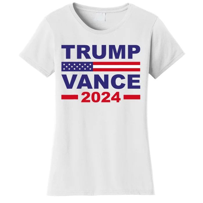 Trump Vance 2024 Donald Trump J.D. Vance For President Women's T-Shirt