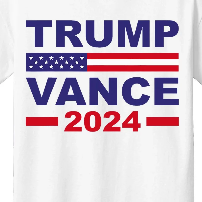 Trump Vance 2024 Donald Trump J.D. Vance For President Kids T-Shirt