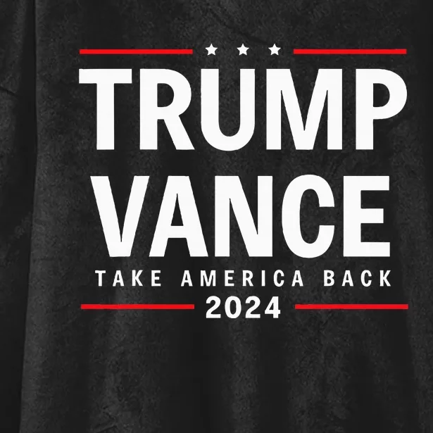 Trump Vance 2024 Vice President 47 America Usa Election Vote Hooded Wearable Blanket