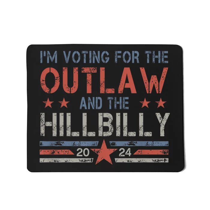 Trump Vance 2024 Donald Trump J.D. Vance Outlaw Hillbilly Mousepad