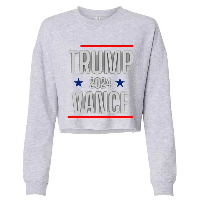 Trump Vance 2024 Presidential Race Cropped Pullover Crew