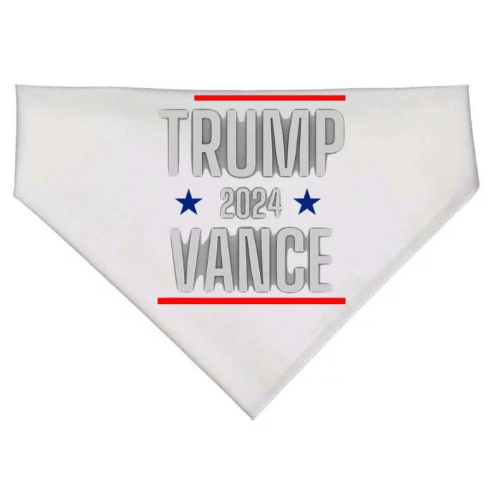 Trump Vance 2024 Presidential Race USA-Made Doggie Bandana