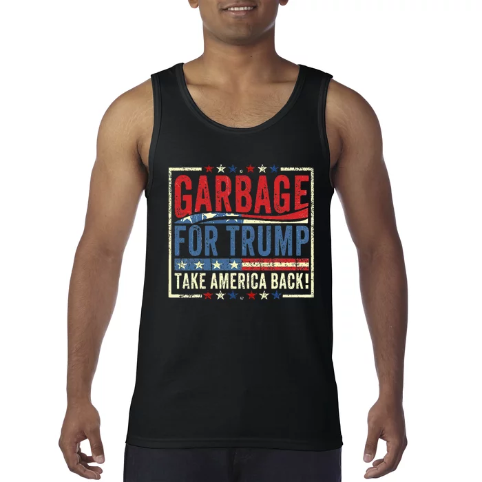 Trump Vance 2024 Proud To Be Garbage Presidential Election Tank Top