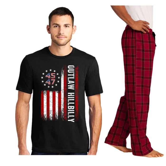 Trump Vance 2024 Donald Trump J.D. Vance Outlaw Hillbilly Pajama Set