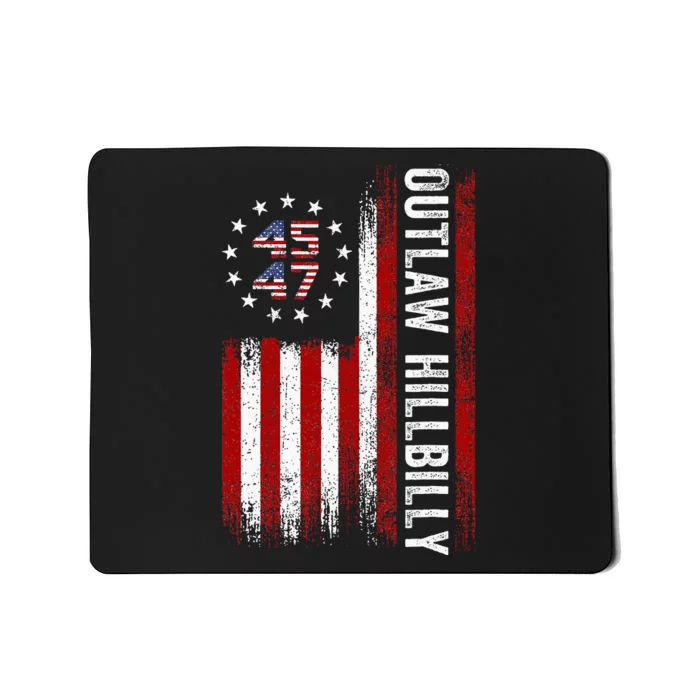 Trump Vance 2024 Donald Trump J.D. Vance Outlaw Hillbilly Mousepad