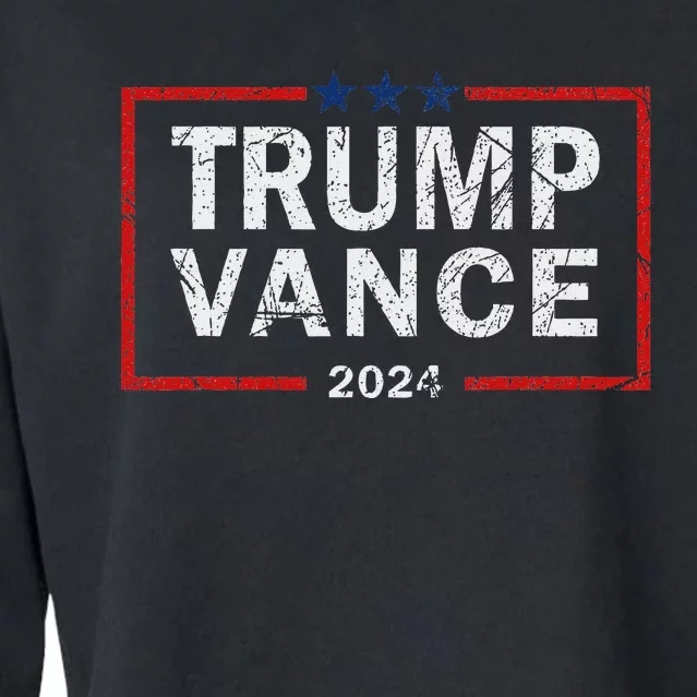 Trump Vance 2024 America Election Campaign Cropped Pullover Crew