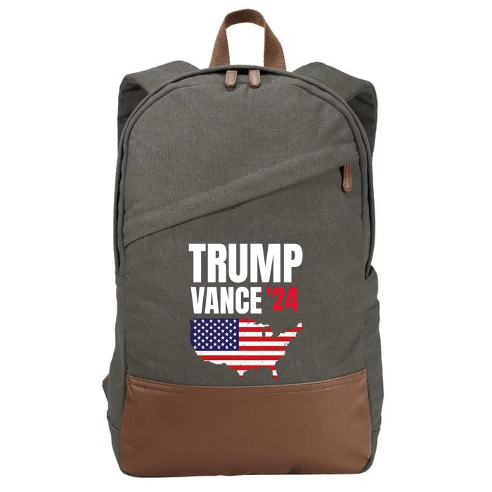 Trump Vance 2024 Cute Gift Cotton Canvas Backpack