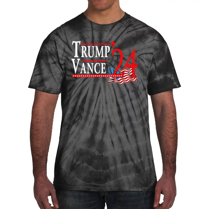 Trump Vance 2024 Donald Trump J.D. Vance For President Tie-Dye T-Shirt