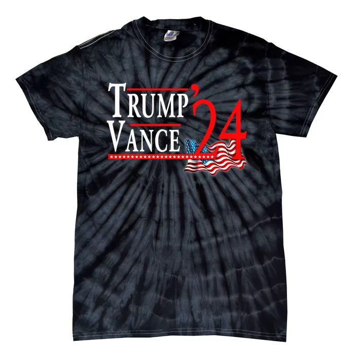 Trump Vance 2024 Donald Trump J.D. Vance For President Tie-Dye T-Shirt