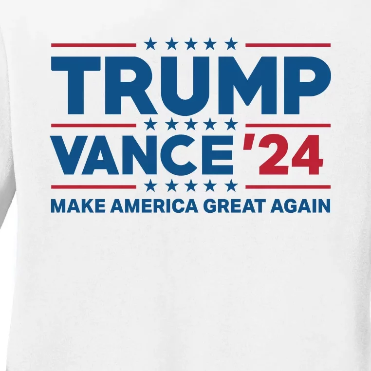 Trump Vance 2024 Make America Great Again Ladies Long Sleeve Shirt