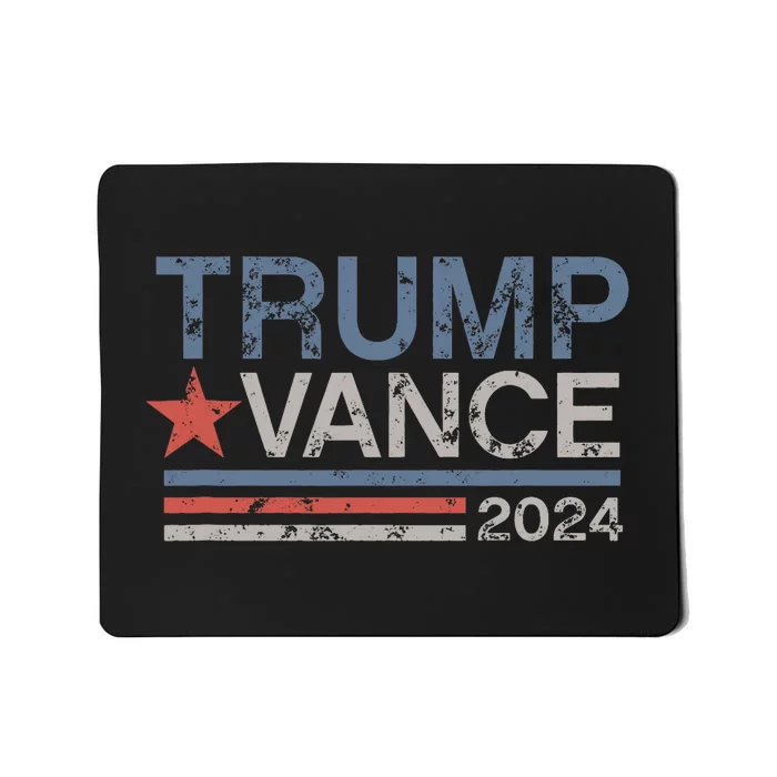 Trump Vance 2024 Retro Stripe Trump Jd Vance Mousepad