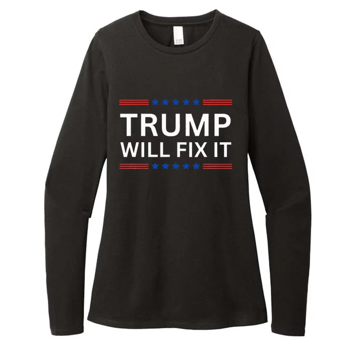 Trump Vance 2024 Election Will Fix It Womens CVC Long Sleeve Shirt