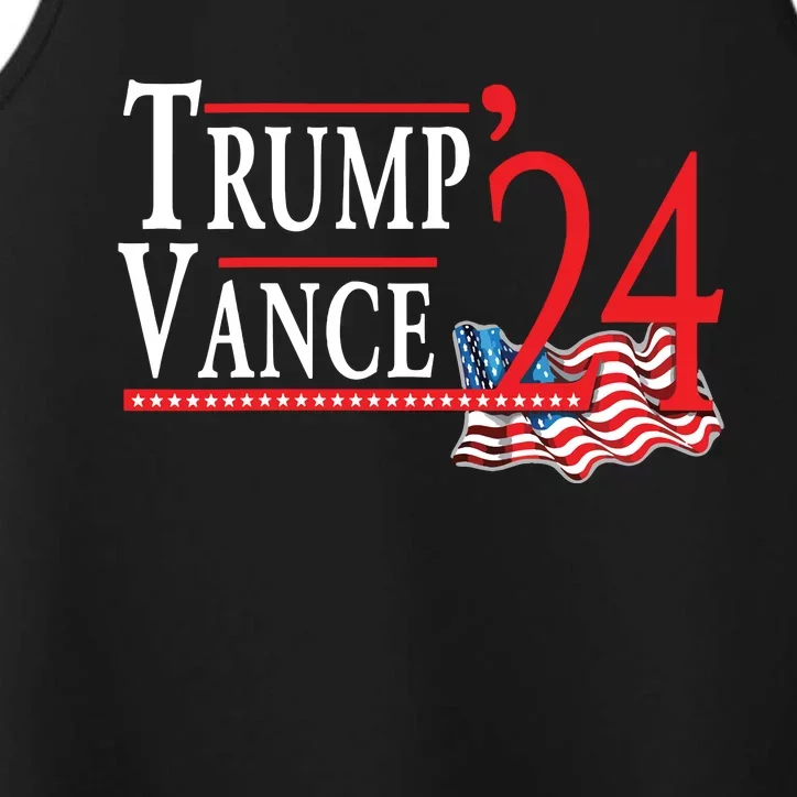 Trump Vance 2024 President Trump Supporter Performance Tank