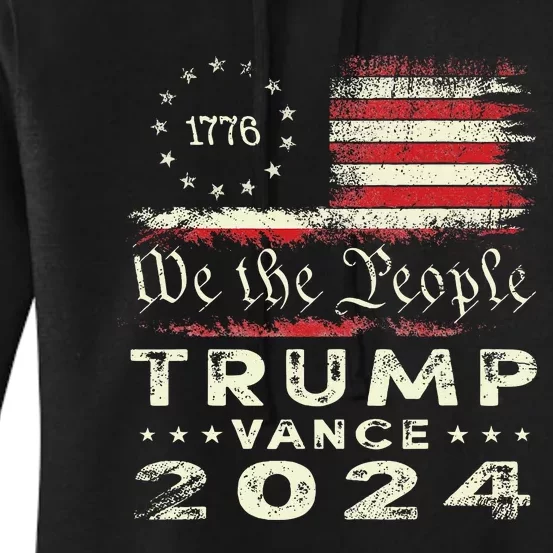 Trump Vance 2024 President Trump Supporter Re Election Women's Pullover Hoodie