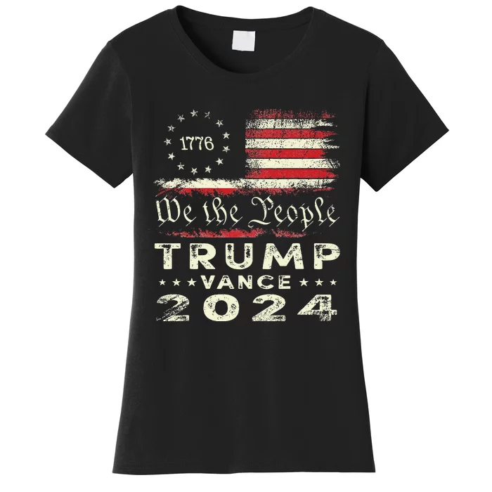 Trump Vance 2024 President Trump Supporter Re Election Women's T-Shirt