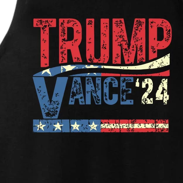 Trump Vance 2024 Donald Trump 24 Vance For President 2024 Ladies Tri-Blend Wicking Tank