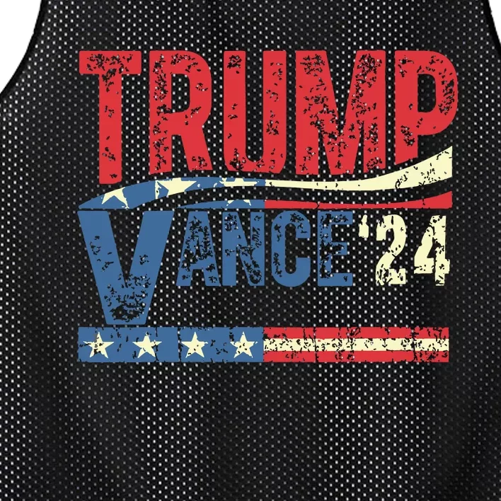 Trump Vance 2024 Donald Trump 24 Vance For President 2024 Mesh Reversible Basketball Jersey Tank