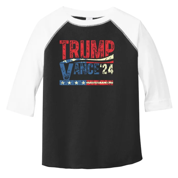 Trump Vance 2024 Donald Trump 24 Vance For President 2024 Toddler Fine Jersey T-Shirt