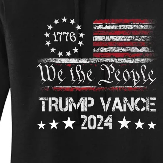 Trump Vance 2024 President Trump Supporter Reelection Women's Pullover Hoodie