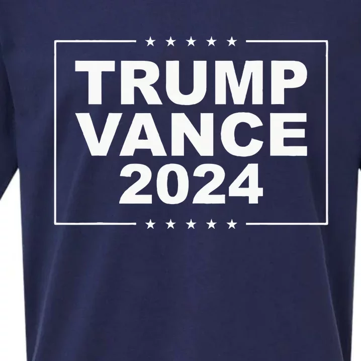 Trump Vance 2024 Republican Presidential Sueded Cloud Jersey T-Shirt