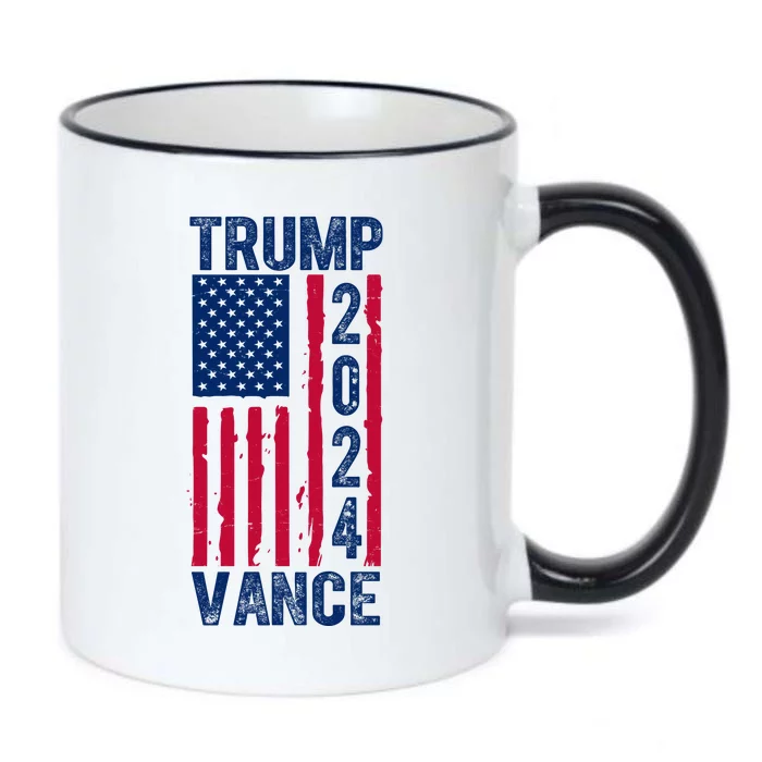 Trump Vance 2024 Us Flag Election Black Color Changing Mug