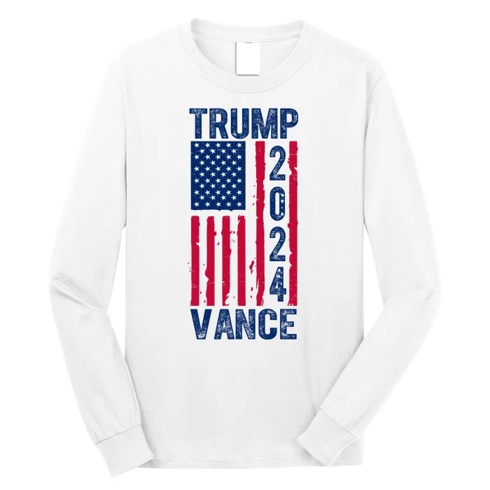 Trump Vance 2024 Us Flag Election Long Sleeve Shirt