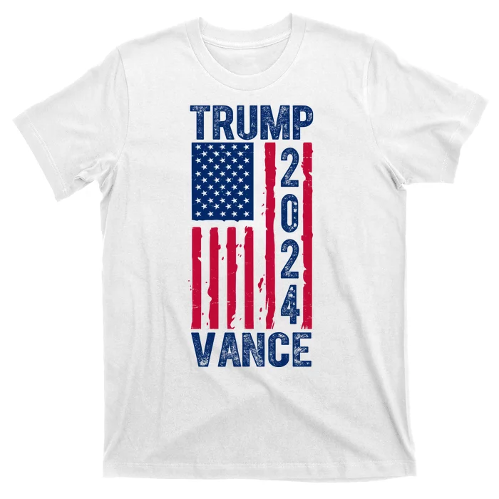 Trump Vance 2024 Us Flag Election T-Shirt