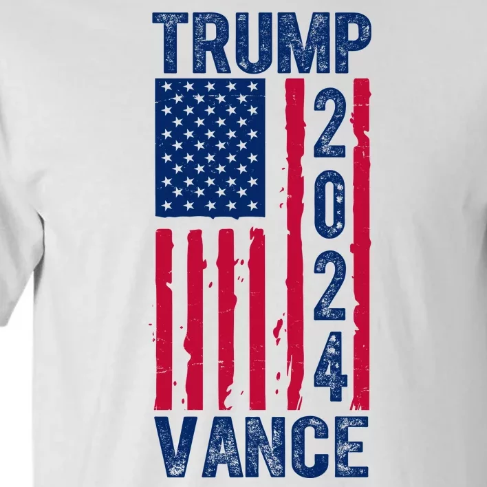 Trump Vance 2024 Us Flag Election Tall T-Shirt