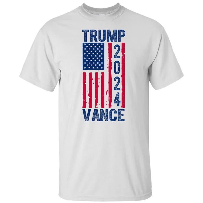 Trump Vance 2024 Us Flag Election Tall T-Shirt