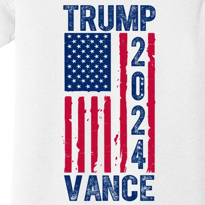 Trump Vance 2024 Us Flag Election Baby Bodysuit