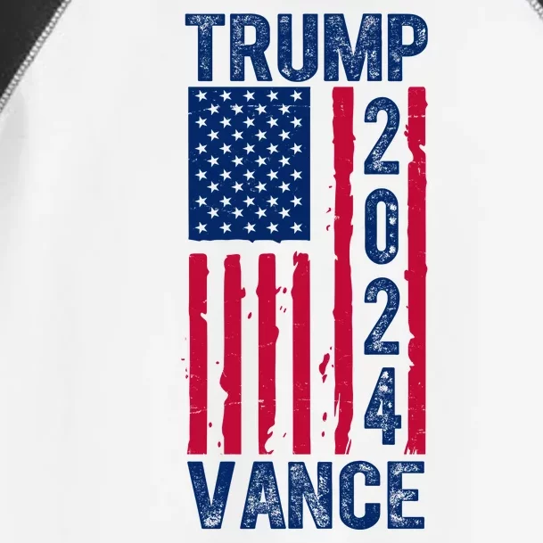 Trump Vance 2024 Us Flag Election Toddler Fine Jersey T-Shirt