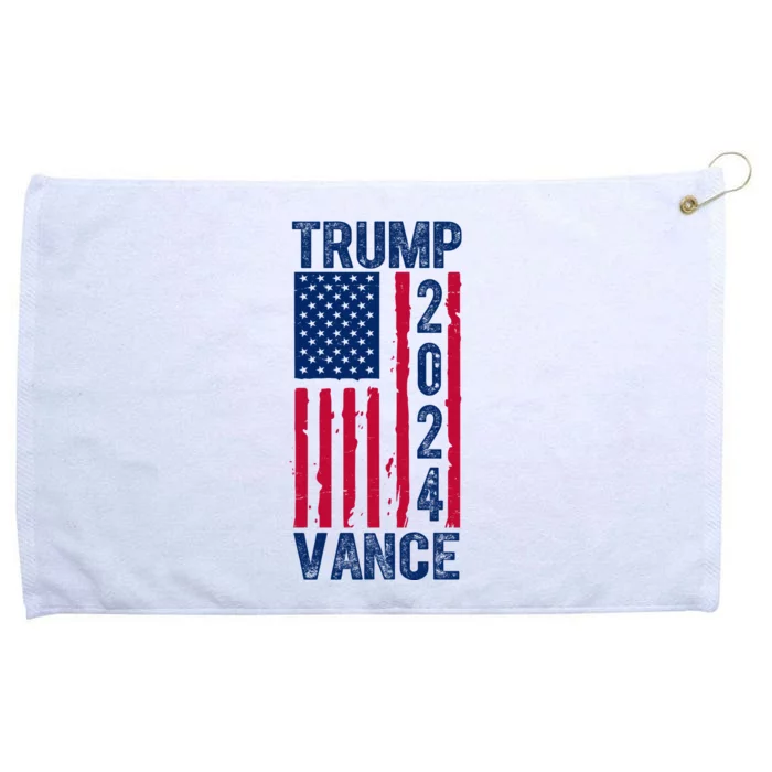 Trump Vance 2024 Us Flag Election Grommeted Golf Towel