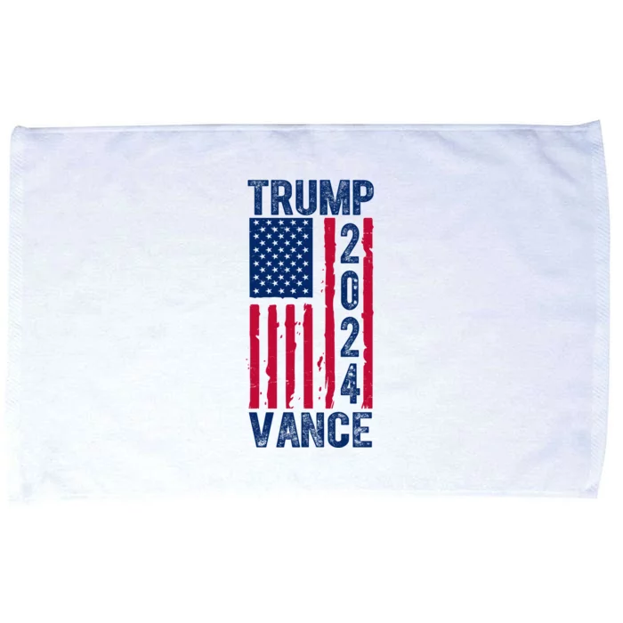 Trump Vance 2024 Us Flag Election Microfiber Hand Towel