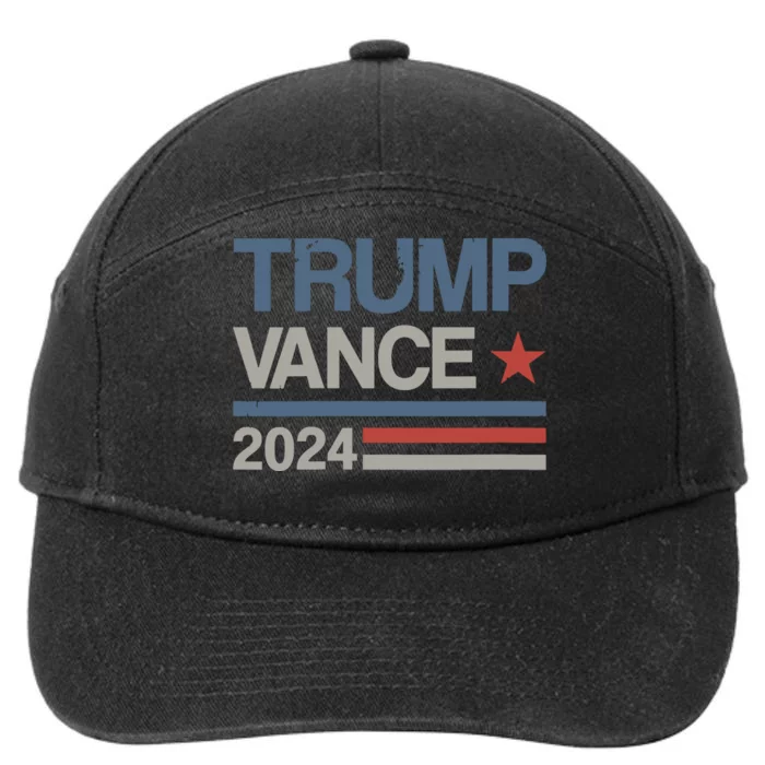 Trump Vance 2024 President Trump Supporter Reelection 7-Panel Snapback Hat