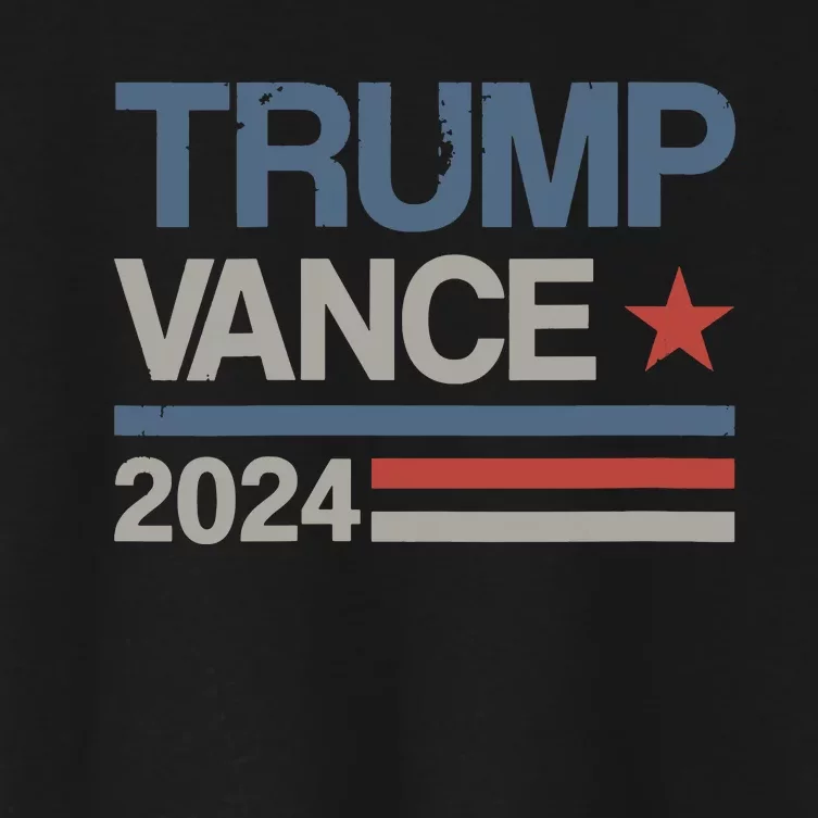 Trump Vance 2024 President Trump Supporter Reelection Women's Crop Top Tee